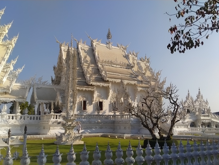 white temple left side
